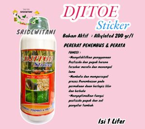 Perekat Pelengket Dan Perata Campuran Pestisida DJITU STICKER 1 LITER SUPER STICK