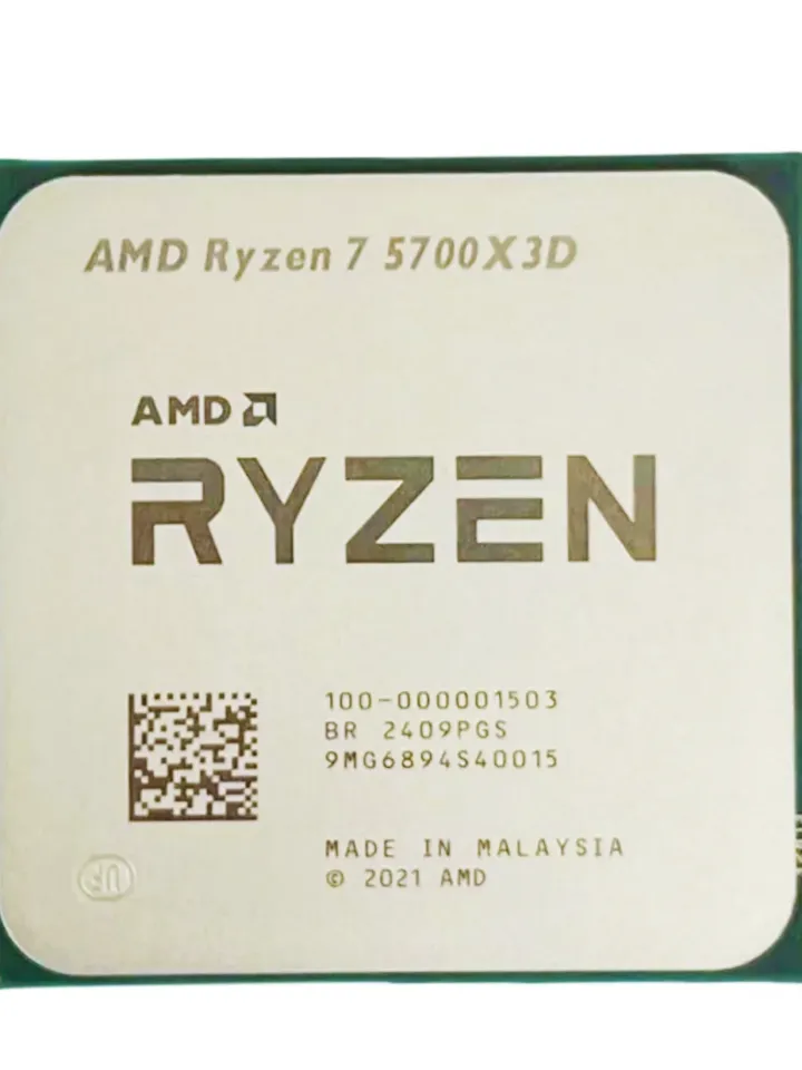 AMD | AMD R7 5700X3D Ryzen 7 5700X3D 3GHz Base 4.1GHz Boost 96MB