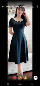 Đầm xòe mẫu mới thiết kế đơn giãn mang phong cách thời trang