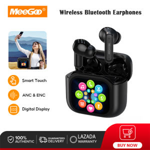 MeeGoo Wireless Bluetooth Earphone ANC Noise Reduction Waterproof Sports Gaming Touch Screen Headset With Mic