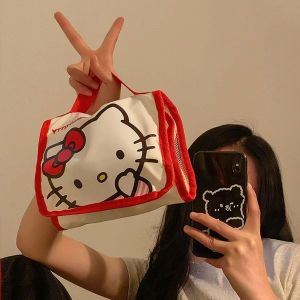 Sanrio | Cute Portable Travel Wash Up Storage Bag Girls Gifts Hello Kitty Kuromi Stitch KT Cat Cartoon Cosmetic Bag For Girl Kawaii Gifts