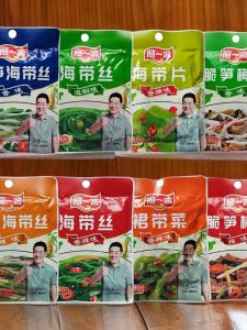 อาหารเล็กสำหรับกินระหว่างทางรสเผ็ดและหอม ขนมทะเลเขียวหยาบ 80 กรัม จากอุรุกวัย แหล่งกำเนิดของไต้หวัน บรรจุภัณฑ์แบบซิป อาหารทะเลสด