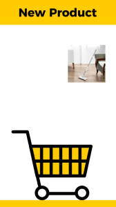 Proclean Mop Flat Flick Alat Pel Model Lurus Alat Pel Manual Praktis Mudah Digunakan Gagang Ergonomis