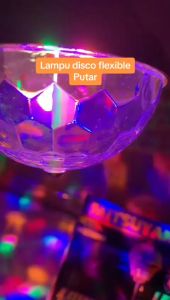 Bisa COD - Lampu Disco Flexible Putar MS-351 Cahaya Warna Warni Lampu Hias LED Fitting E27 RGB 4Watt