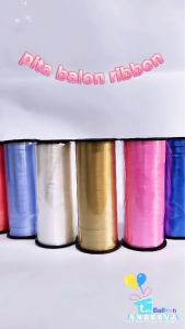pita balon / pita serut/ pita balon helium / pengikat balon/ tali balon/ pita ribbon/ pita dekorasi
