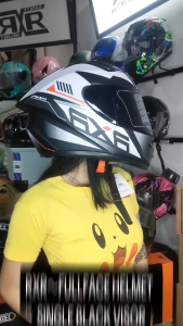 KCL-RXR FULLFACE HELMET BLACK SINGLE VISOR For ADULTS ONLY 558-2 Size: LARGE 58-60cm
