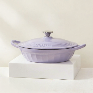 BUYDEEM | Seafood Cooking Cast Iron Enamel Pot 28cm