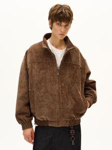 MADWITCH | Vintage Fashionable Suede Look Quilted Jacket Short