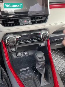 For Toyota RAV4 XA50 2019 2020 2021 2022 2023 2024 2025 Hybrid Car Central Control Seat Heat Button Decoration Cover Accessories