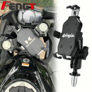 กึ่งกลางโทรศัพท์มือถือแบบอะลูมิเนียมอัลลอยด์สำหรับ Kawasaki Ninja 400 ชาร์จไฟ นำทาง ที่จับโทรศัพท์มือถือแบบอเนกประสงค์