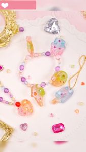 TAIYO Mainan Anak DIY Crystal Glue Bead Chain Aksesoris Gelang Kalung Kreatifitas