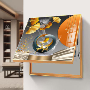 งานฝีมือตกแต่งบ้าน ภาพวาดสี่เหลี่ยม ดีไซน์เรียบง่าย ไม่ต้องเจาะ 2025 รุ่นใหม่ กล่องไฟฟ้า กล่องไฟฟ้าแรงสูง กล่องไฟฟ้าแรงต่ำ ภาพวาดอบอุ่น