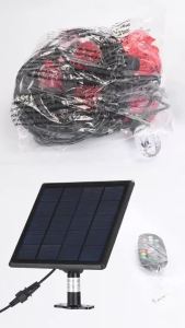 Jacksun Solar Christmas Light 10M 12M 10/15/20 Bulbs String Lights Outdoor Light plug/solar