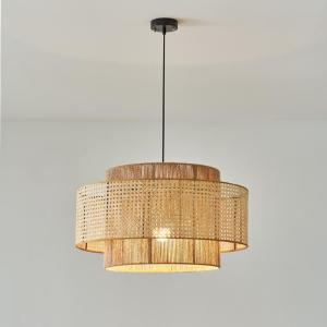 MEISITEKEKE | Rustic Style Rope Pendant Light for Various Spaces