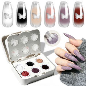 limegirl | LIMEGIRL 6 Color Air Cushion Gradient Gel Nail Painting Gel DIY Nail Art Design Ombre Color Gel Soak-Off UV LED Gel Nail Polish