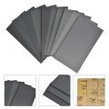 15pcs กระดาษทราย 400 600 3000 800 1000 1200 1500 200 0 2500 กระดาษทรายกรวดสําหรับโลหะเปียกและแห้ง Dual ใช้เครื่องมือขัด. 