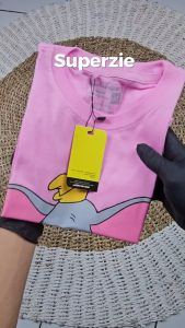 Kaos anak perempaun animal Bajau anak cewek kartun GAJAH PINK kaos oblong Abadigrosir