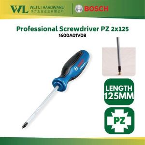 BOSCH Professional Screwdriver PZ 2x125/Skru Driver Bunga/Screw Driver/1600A01V08