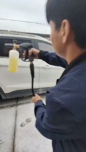 High Pressure Snow Foam Gun 1/4" Quick Release Car Washer Sprayer Pressure Jet Bottle