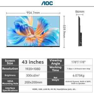 AOC | Multi-Directional Advertising Display Screen