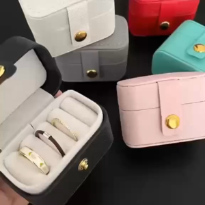 Compact and Portable Jewelry Organizer for Earrings and Rings for Travel and Home Use