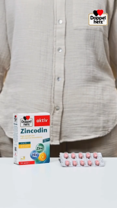 Viên Uống Bổ Sung Kẽm Doppelherz Zincodin - Bổ Sung Kẽm Cho Nam & Nữ Giới Hỗ Trợ Tăng Đề Kháng 30 Viên/Hộp