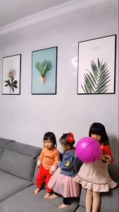 Tranh treo tường canvas khung gỗ 3 bức phong cách hiện đại Bắc Âu tranh lá cây nhiệt đới trang trí phòng khách phòng ngủ phòng ăn 113