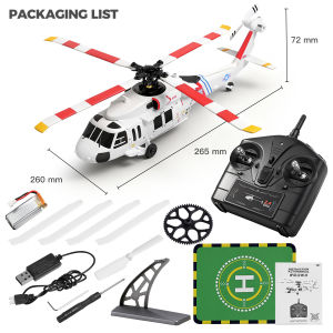 Weili K270 Black Eagle UH-60L Helicopter with Brushless Optical Flow Positioning Four-Channel Flybarless Remote Control Aircra