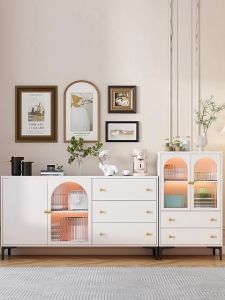 ถูกเครื่องหมาย 5 ผู้อ่าน ตู้กับข้าว ตู้เก็บของ ตู้เก็บของในครัว ตู้เก็บของอเนกประสงค์ แผ่นอะคริลิกใส ทำจากไม้คุณภาพสูง สไตล์ฝรั่งเศส สไตล์ครีม ผลิตภัณฑ์ที่น่าสนใจ