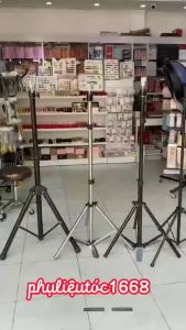 Đế inox gắn đầu manocanh đế 3 chân học tóc chân canh giữ đầu ken cắt tóc