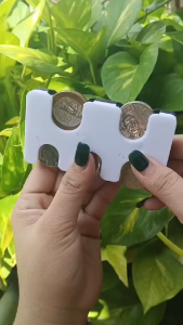 EB Coin Sorter Collection Organizer Pocket Holder Purse Coin Collection Wallet Organizer Holder Coin Storage Clip