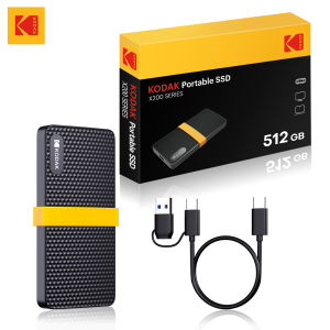 Kodak | KODAK X200 External SSD Hard Drive USB3.1 Type-C Mini Portable SSD 256B 512GB 1TB For Laptops Smartphone PS4 PC TV