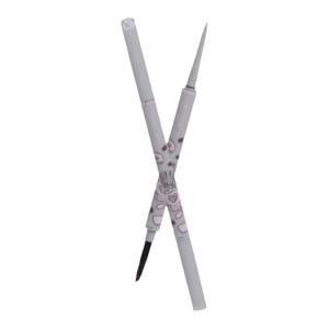 VEECCI Dual-Head Eyeliner Pen Smooth Waterproof Long-lasting Smudge-Proof Fine Tip Eyelash Pen for Women Coffee Series