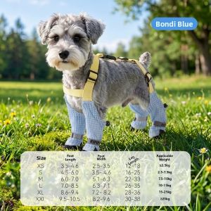 hipidog | Non-slip Soft Soled Dog Shoes Medium to Large and Small Dogs