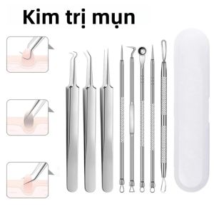 Bộ Dụng Cụ Kim Loại Không Gỉ Loại Bỏ Mụn Đầu Đen Và Làm Sạch Lỗ Chân Lông Dụng Cụ Làm Đẹp Chăm Sóc Da Sâu Loại Bỏ Vết Thâm