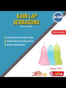 Handuk Microfiber Anti B 臭 Anti Bakteri dengan Gantungan - Warna Pastel