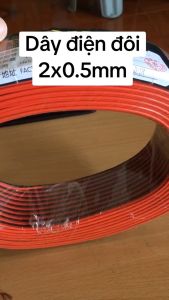 [Cuộn 100m] Dây điện đôi màu đỏ đen kích thước 2x0.5mm chuyên dùng để đi dây camera bảng quảng cáo bóng đèn làm dây loa treble