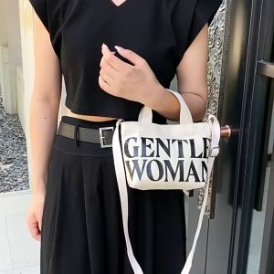 GentleWoman Mini Canvas Girl Tote Bag: A Lightweight & Portable Sling Bag