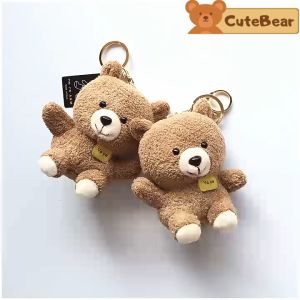 Móc khóa thú bông móc khóa gấᴜ ngộ nghĩnh dễ thương dùng treo balo túi xách treo móc khóa CB09