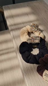 พร้อมส่ง⚡ มีเก็บเงินปลายทาง💸 ยางรัดผมแบบผ้า สไตล์เกาหลีมี 3 สีให้เลือก (ราคาต่อ 1 ชิ้น) : Do hight