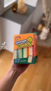 Scrub Daddy / Scrub Mommy 🇺🇸🇺🇸 4 บรรจุภัณฑ์แพค ฟองน้ำอเนก น้ำเข้าจากอังกฤษ 🇬🇧