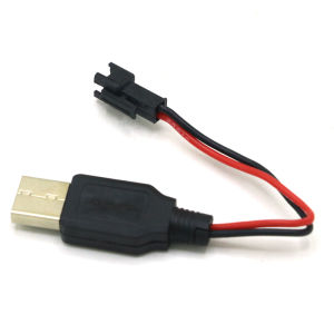 RC USB Charging 3.7V Lithium Battery Charger Cable USB to JST/SM/Futaba Plug for 3Rc Drone Quadcopter