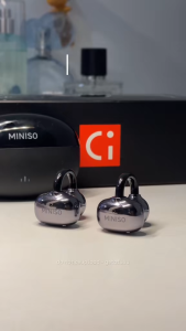 MINISO MS502 Bone Conduction Bluetooth 5.3 Open Ear Clip On Headphones Heart Rate Monitor Wireless Sports Earphones HD Call Stereo Sound Long Battery Waterproof Fitness Running Gym Headset