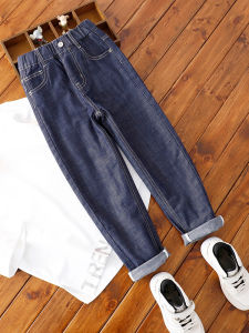 Boys Summer Thin Denim Jeans Medium Waist Long Pants Not Skinny Not Wide Comfortable Fit Childrens Clothing Kids Jeans