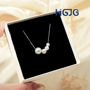 Dây Chuyền Bạc 925 HGJG Mặt Ngọc Trai 4 Viên Dây Chuyền Ngọc Trai Đeo Đi Tiệc Đi Chơi Tinh Tế