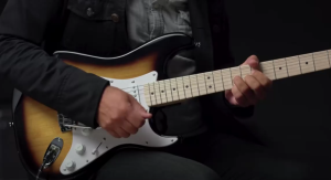 SQUIER MUSIC SONIC STRATOCASTER ELECTRIC GUITAR PACK  (2-COLOUR SUNBURST)