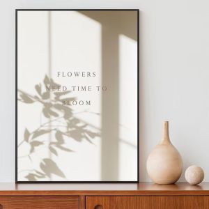 Modern Minimalist Decorative Artwork Healing Leaf Bedroom Living Room Wall Hanging Picture Frame Metal Print Home Decor