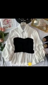 TOPCOLOR - Top Atasan Kaos Blouse Wanita Dewasa Lengan Puff Kimberly Molita