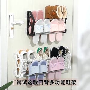 Rak Sepatu Gantung Susun Shoe Rack Holder Tempat Sandal Panci Dapur Dinding Belakang Pintu Minimalis