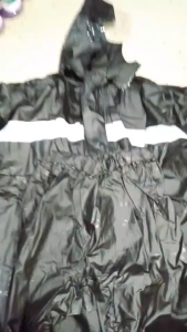 922 Raincoat Terno Rubberized Vulcanized Thick Waterproof Raincoat Free Size – Gray BlackArmy Green